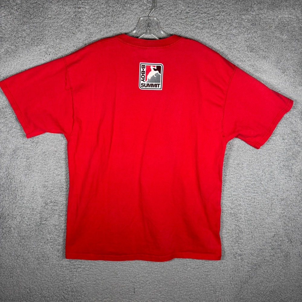 Vintage 2003 B-Boy Summit T-Shirt Men XL Red Fruit of the Loom Lofteez Y2K 2000s - Picture 2 of 10